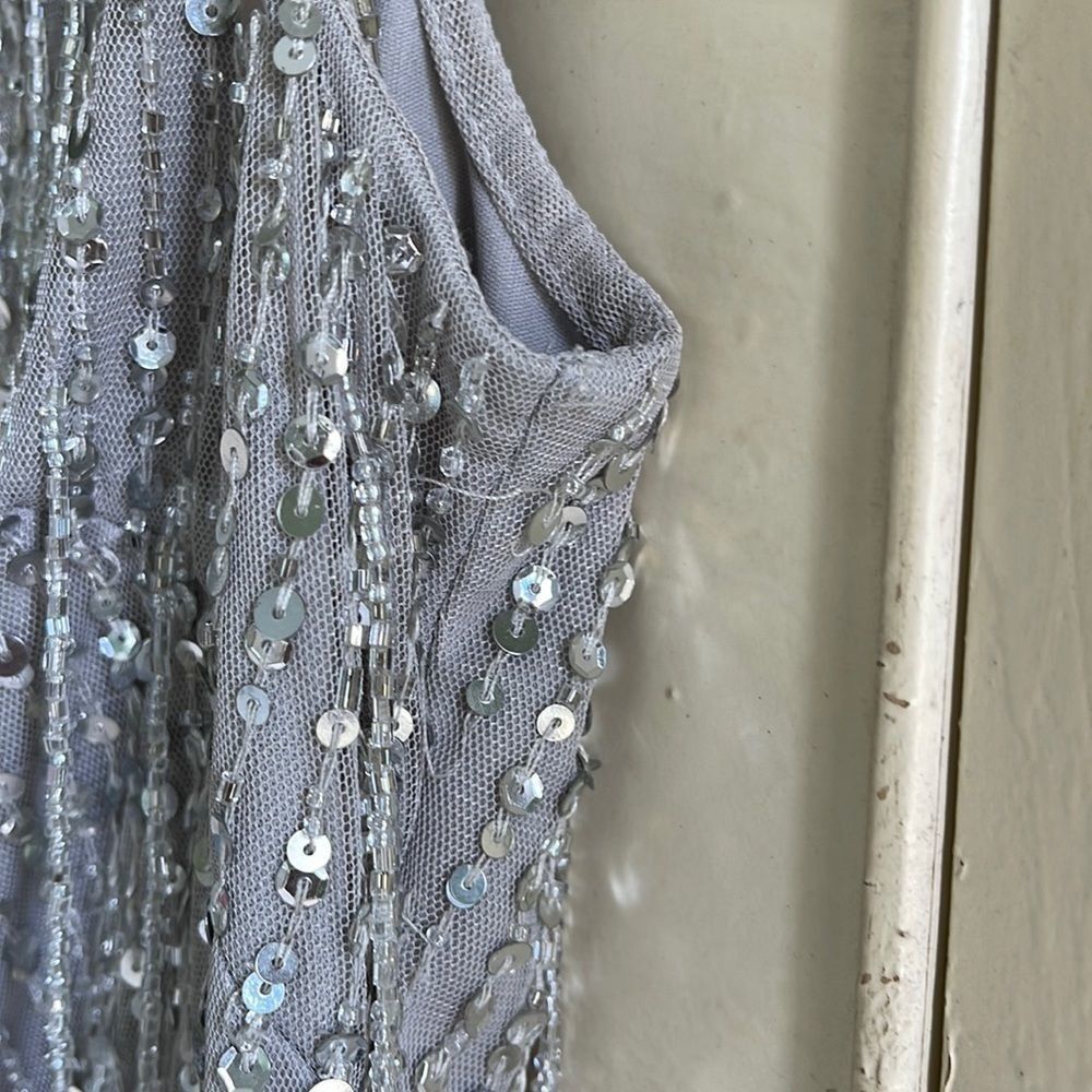 Aidan Mattox cocktail dress with sequins and beads size 10 - Picture 5 of 7